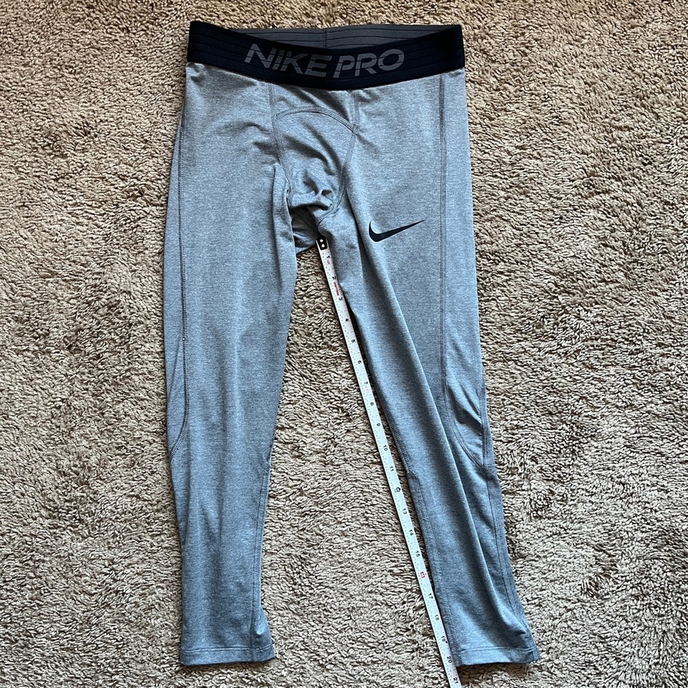 Mens Nike Pro Dri-Fit 3/4 Compression Pants Small Mens Nike Leggings - Picture 2 of 10